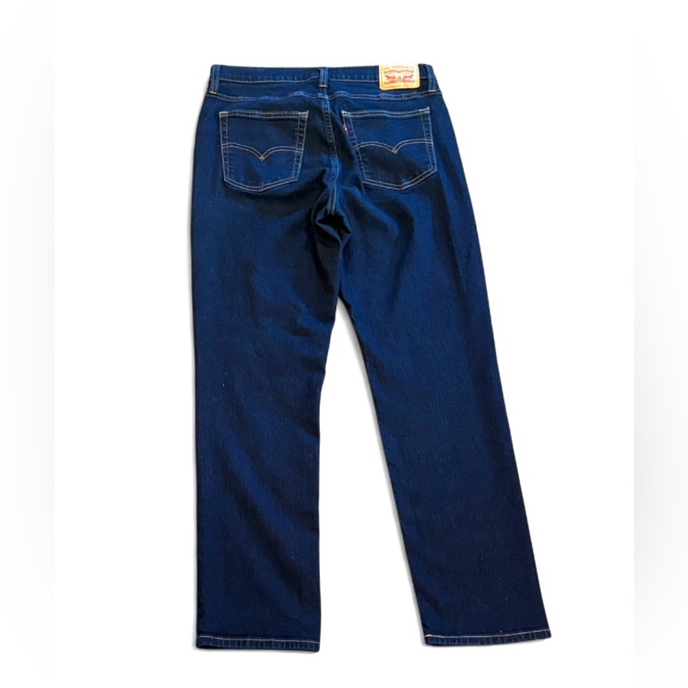 Levi's 724 High Rise Slim Straight Jeans Cast Shadows Dark Wash 31 - Picture 3 of 13